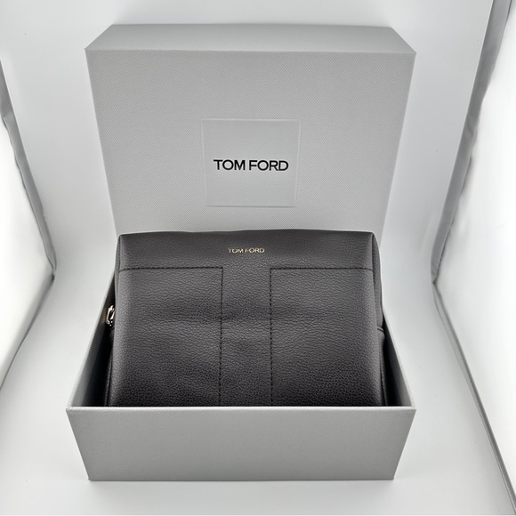 🆕 TOM FORD “Leather” Mahogany Cosmetic Bag NIB - Picture 10 of 10